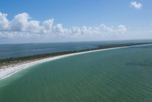 Aerial of Shoals Boca Grande Florida